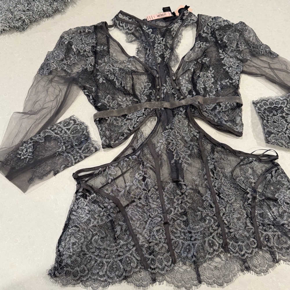 Victoria's Secret Designer Fashion Show 2016 Silver Swarovski Crystal Mini Dress